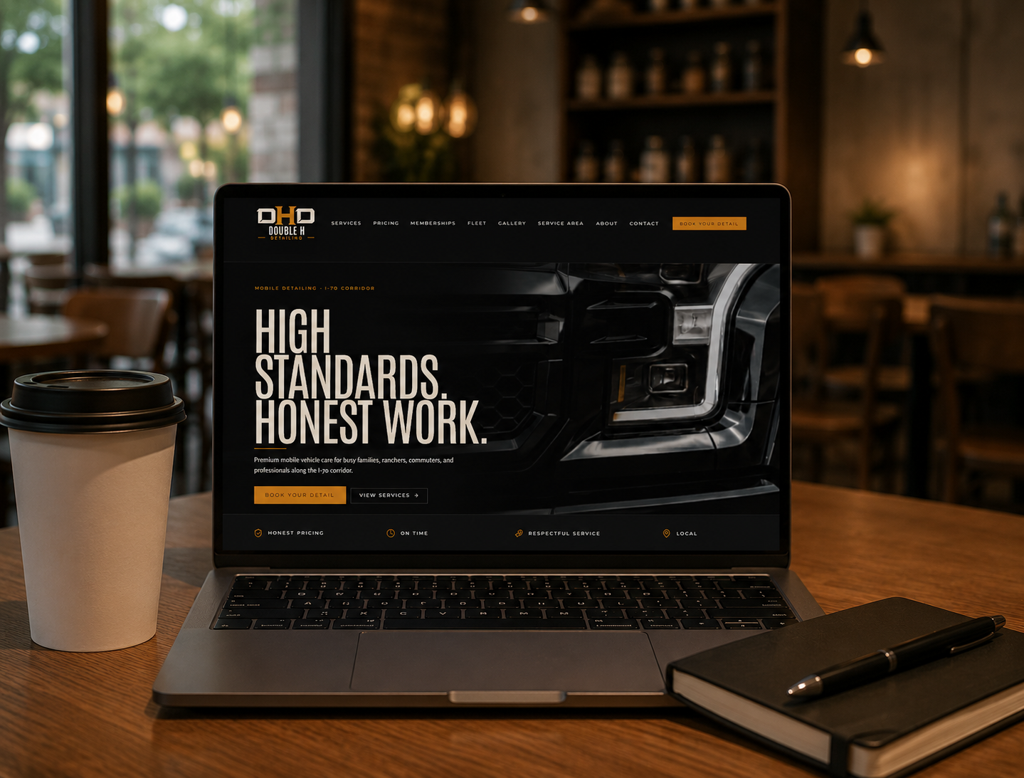 Double H Detailing website hero